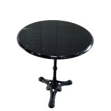 TABLE BISTRO ROUND MARBLE BLACK - CAFE, SIDE TABLES